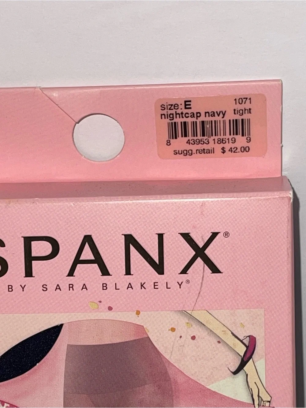2 Pair Nightcap Navy Tights SPANX Stockings Size E NEW